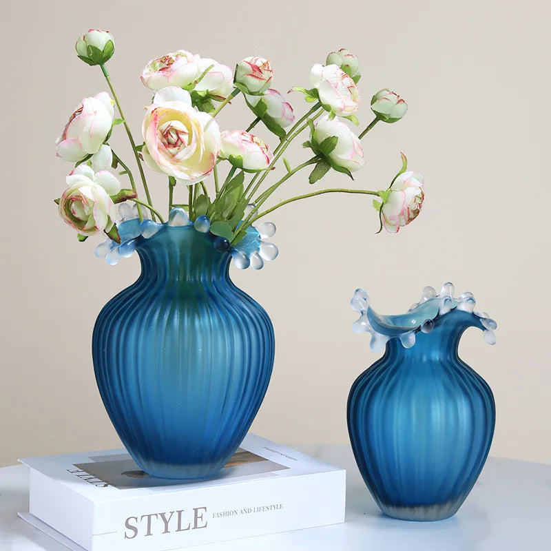 Wave Ripple Glass Vase