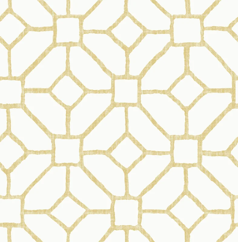 Addis Gold Trellis Wallpaper