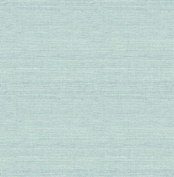 Agave Aqua Faux Grasscloth Wallpaper