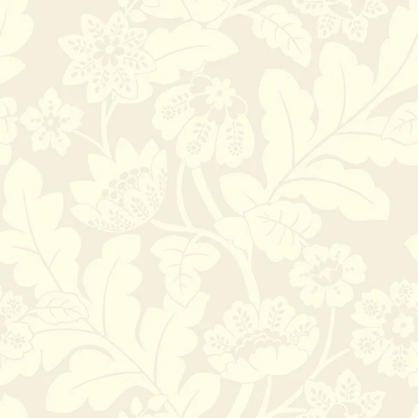 Augusta White Flock Damask Wallpaper from Georgia Collection