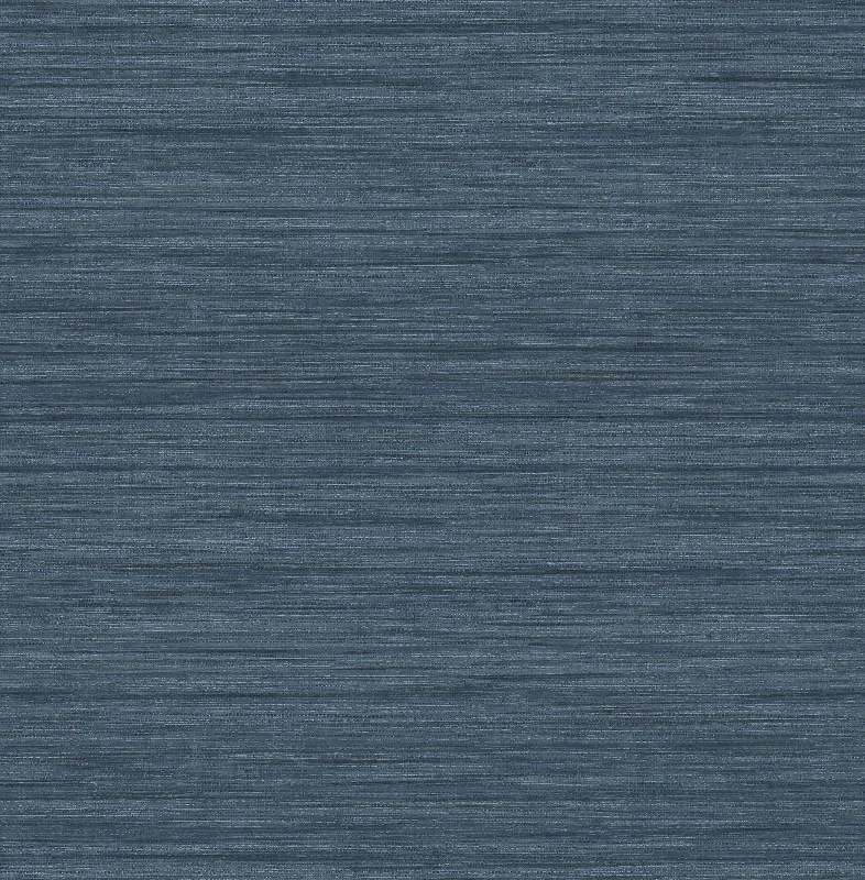 Barnaby Faux Grasscloth Wallpaper in Indigo from the Scott Living Collection