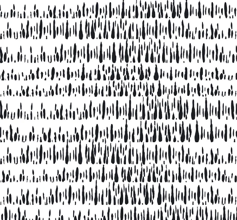 Brush Marks Wallpaper in Black and White from the Living With Art Collection