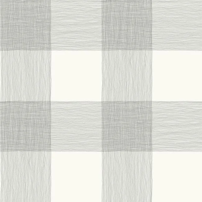 Common Thread Wallpaper in Grey and White from Magnolia Home Vol. 2