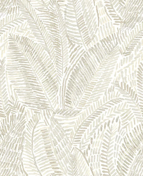 Fildia Taupe Botanical Wallpaper