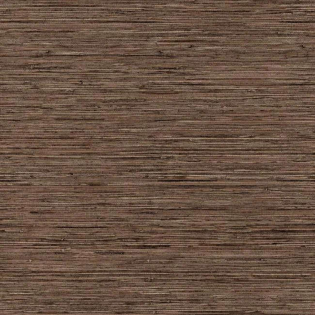 Grasscloth Peel & Stick Wallpaper in Brown