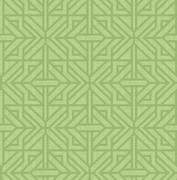 Hesper Green Geometric Wallpaper