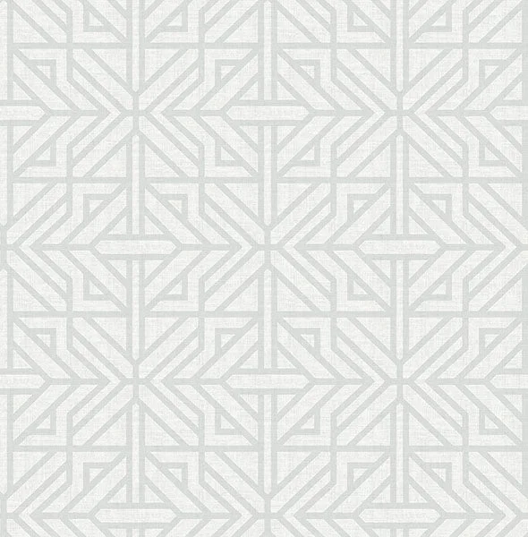 Hesper Grey Geometric Wallpaper