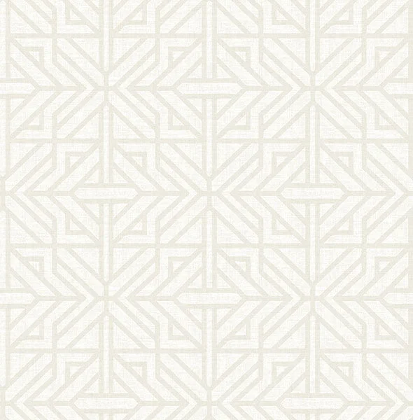 Hesper Ivory Geometric Wallpaper