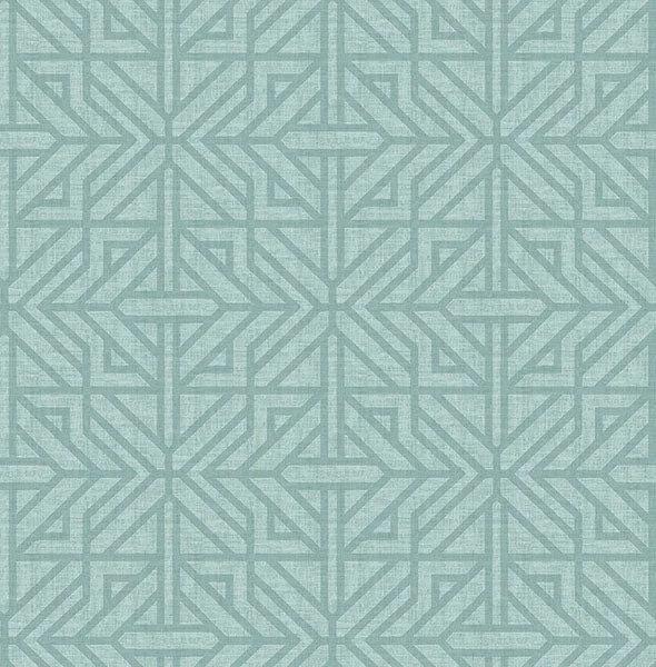 Hesper Teal Geometric Wallpaper