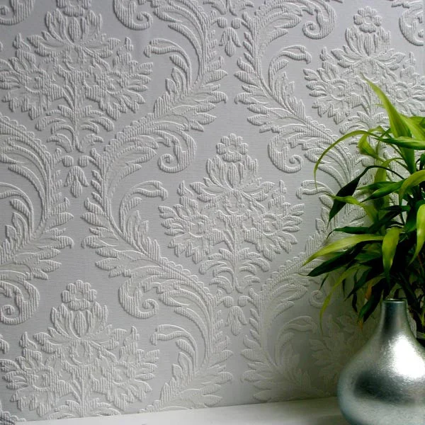 High Trad Paintable Textured Wallpaper design by Brewster Home Fashions