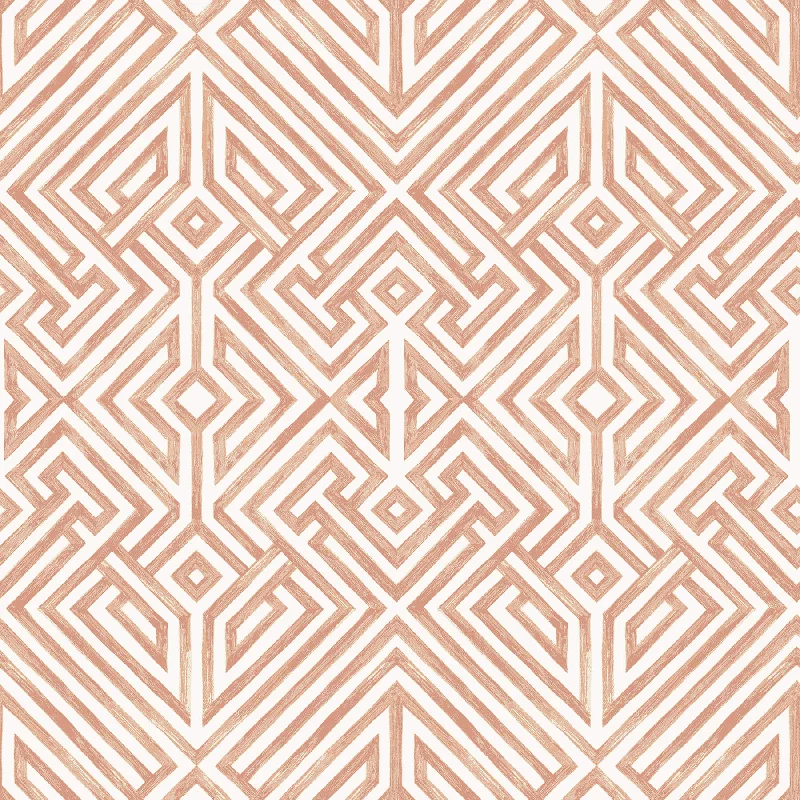 Lyon Coral Geometric Key Wallpaper