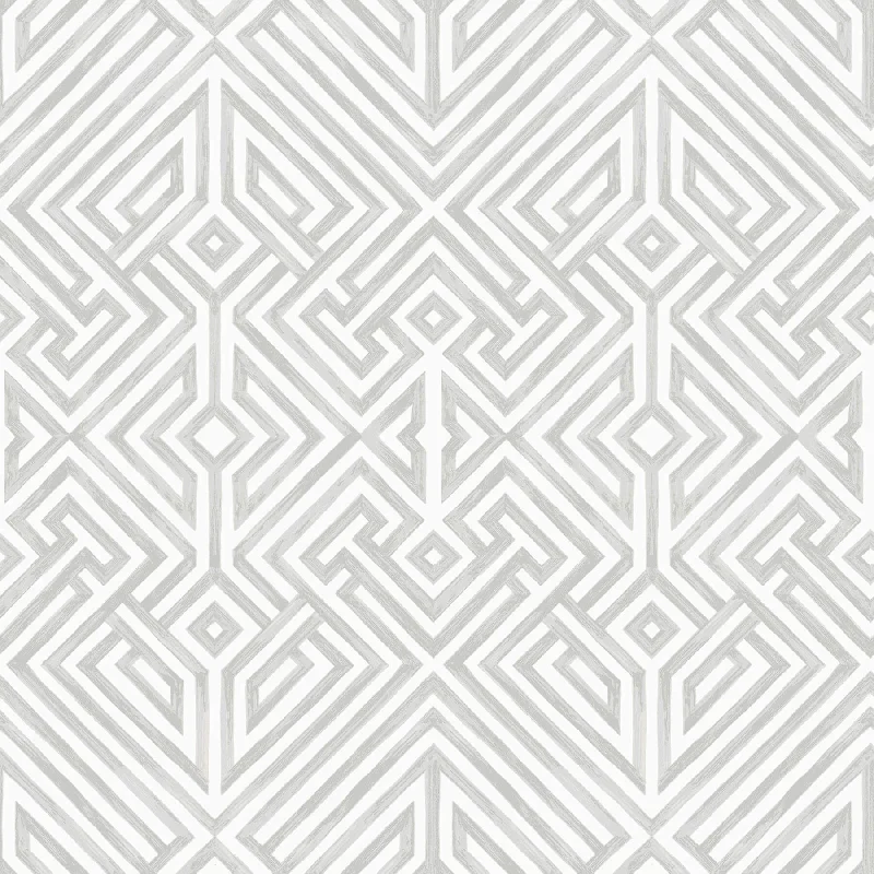 Lyon Silver Geometric Key Wallpaper