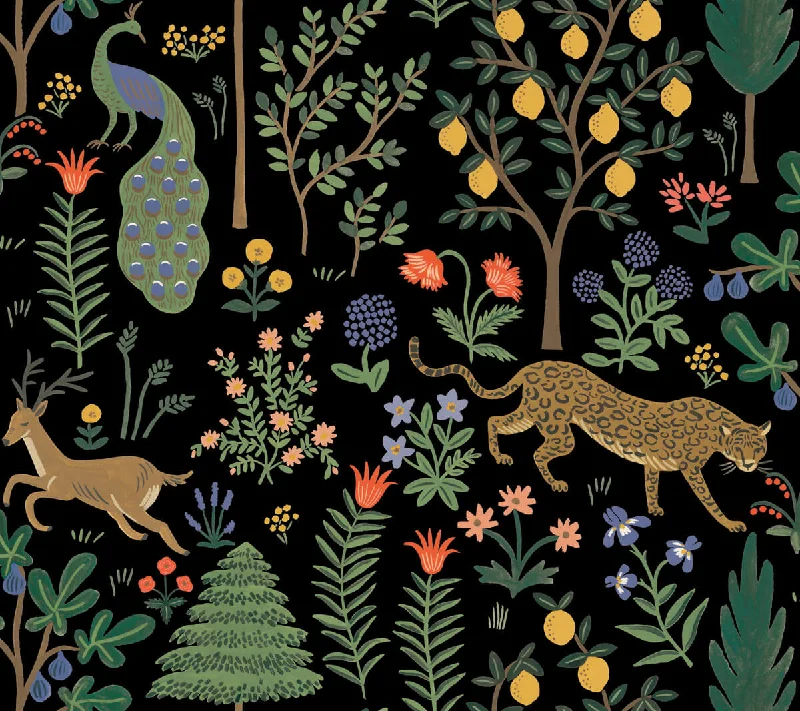 Menagerie Peel & Stick Wallpaper in Black