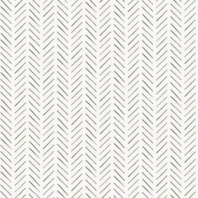 Pick-Up Sticks Peel & Stick Wallpaper in Black and White