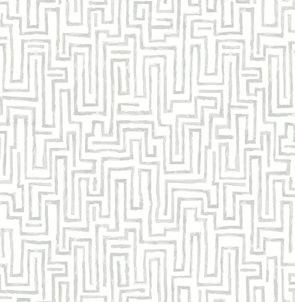 Ramble Grey Geometric Wallpaper