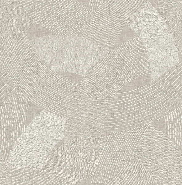 Tania Light Brown Woven Abstract Wallpaper