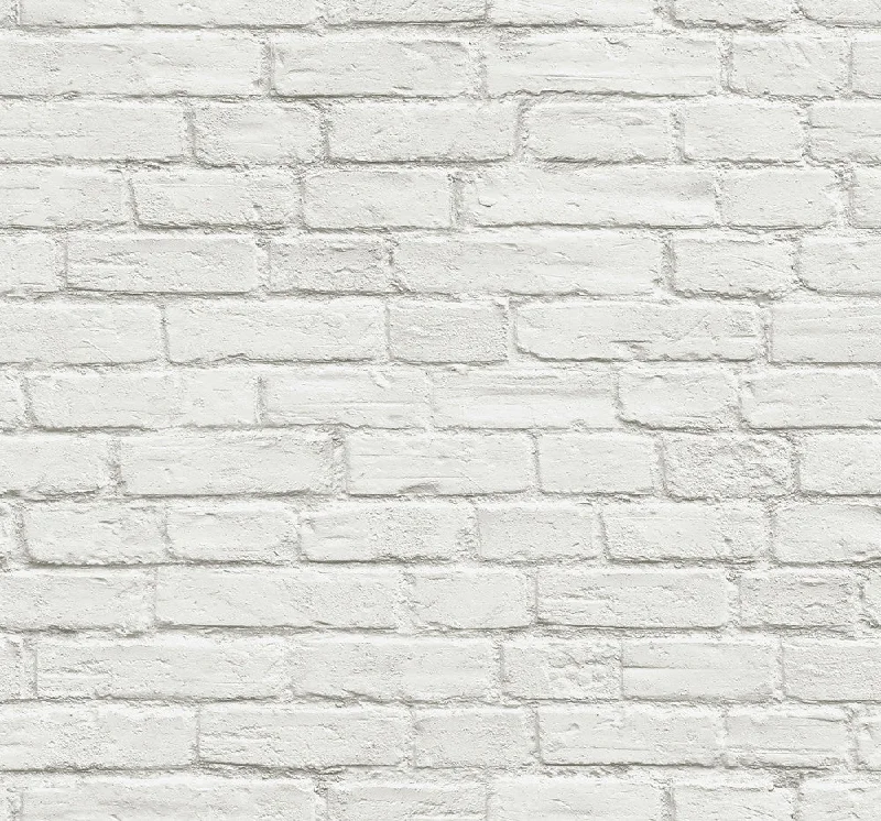 Vintage White Brick Peel-and-Stick Wallpaper