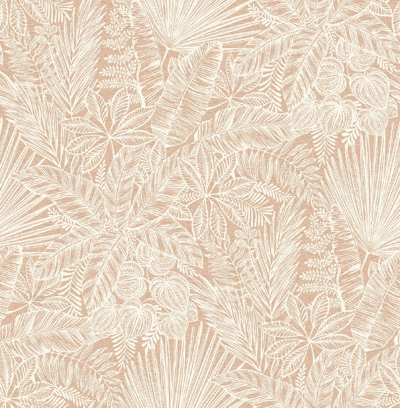 Vita Blush Botanical Wallpaper