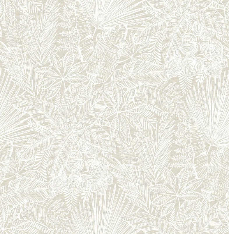 Vita Off-White Botanical Wallpaper