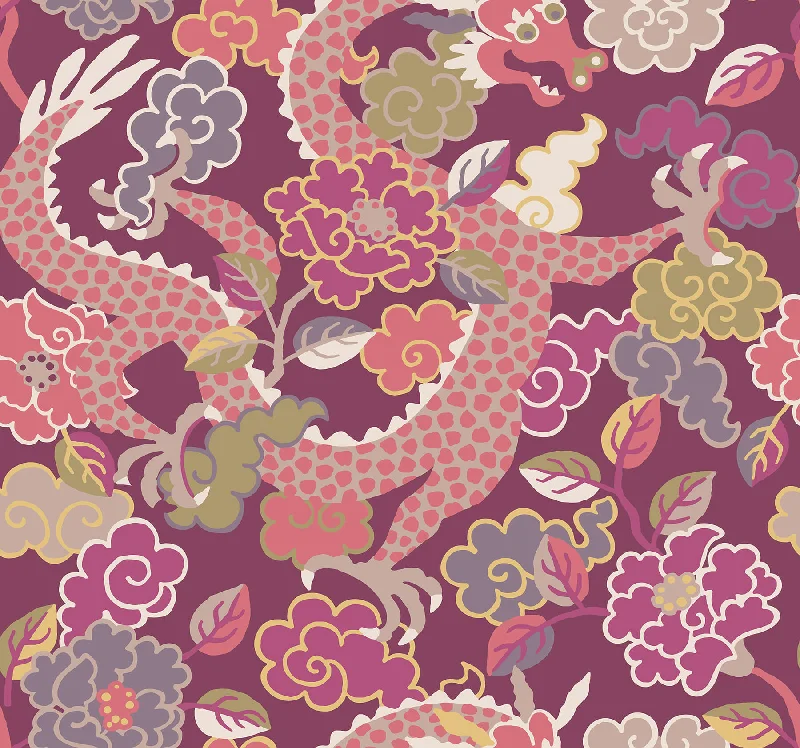 Yanci Plum Dragon Wallpaper